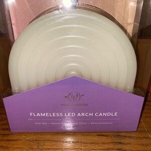 White Flameless LED Arch Candle